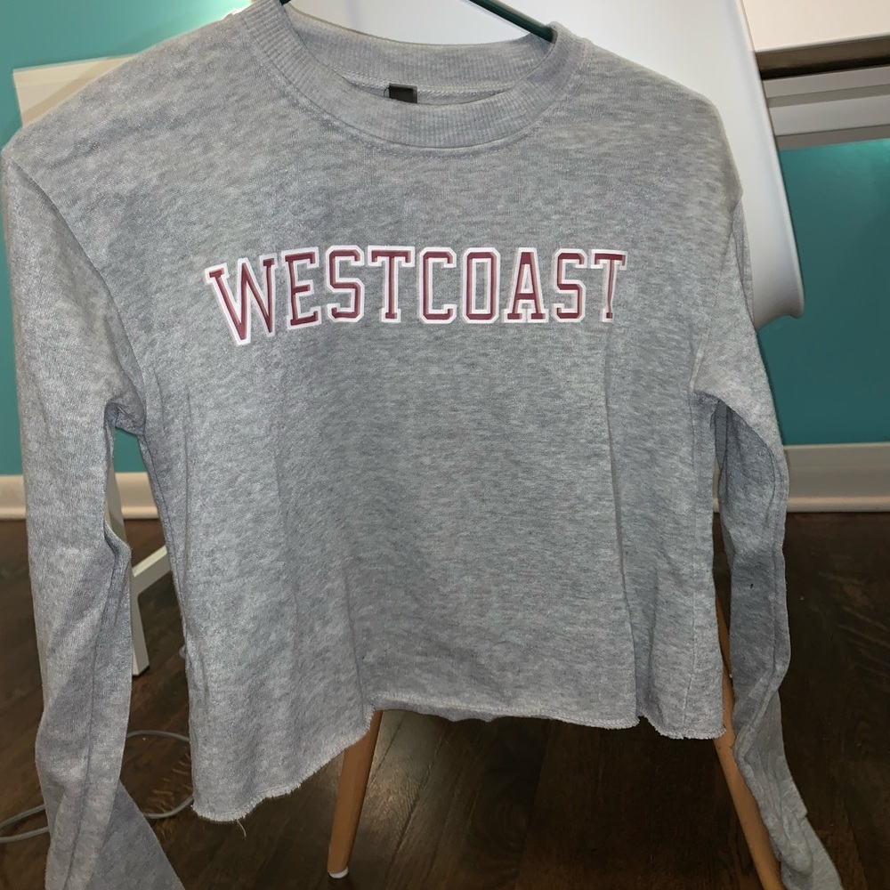 Westcoast Grey Cropped Sweatshirt